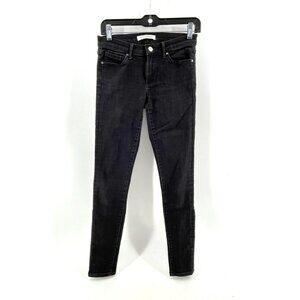 Banana Republic Black Low Rise 5 Pocket Skinny Denim Jeans Size 25W x 30L